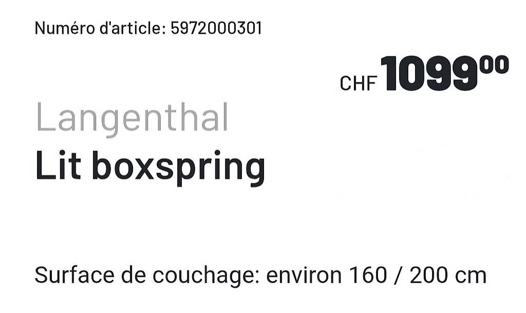 Betten: Lit Boxspring 160cmX200cm – Gebraucht aus Renens VD von lptvs_22 4