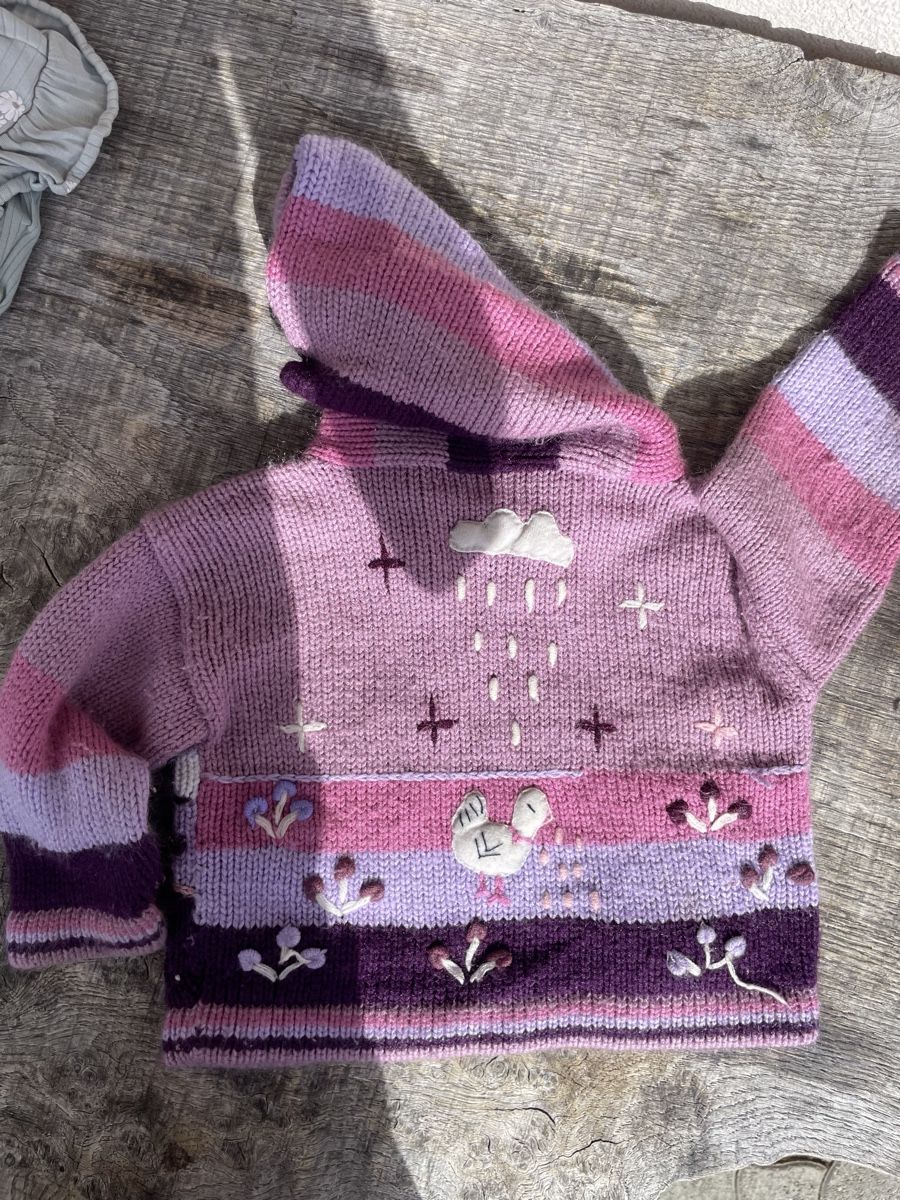 Giacche & Cappotti: Süesse Kinder Strickjacke mit Kapuze, Grösse ca. 74 – Usato da Ringgenberg BE venduto da Li_Flo 1