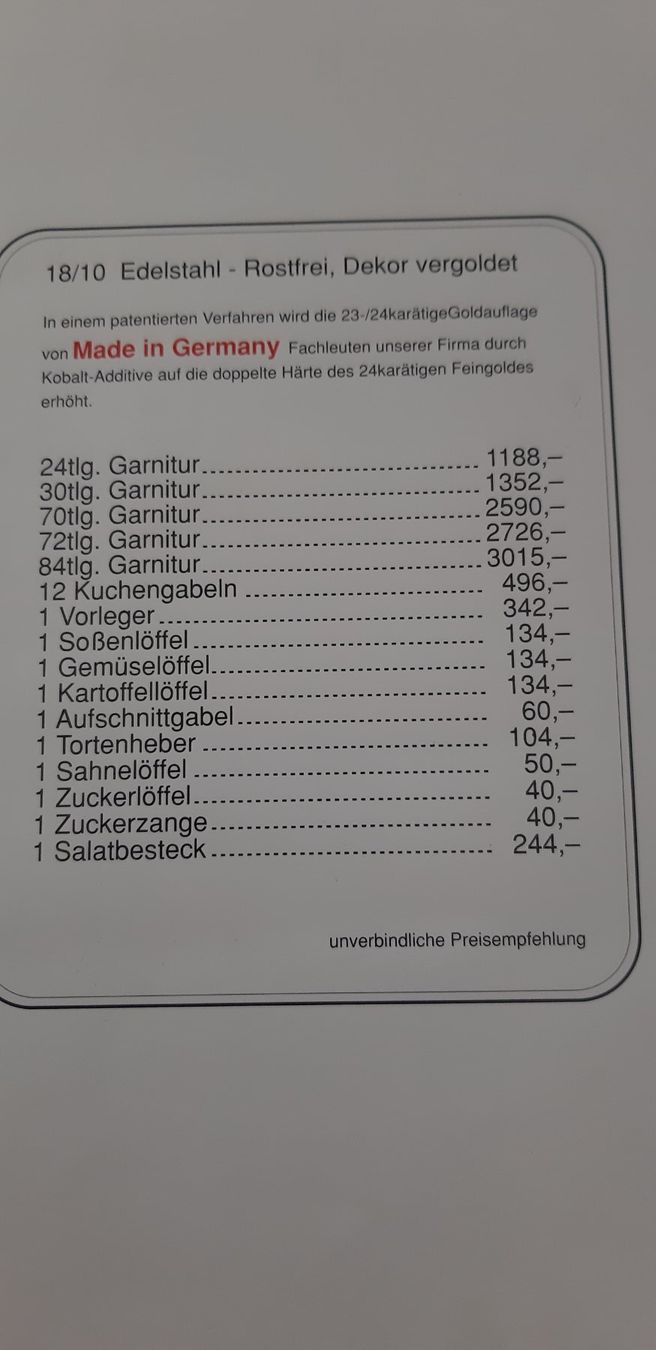 Set di posate: Besteckkoffer 70-Teile, 12er Set – Usato da Balterswil venduto da Jolie6 7