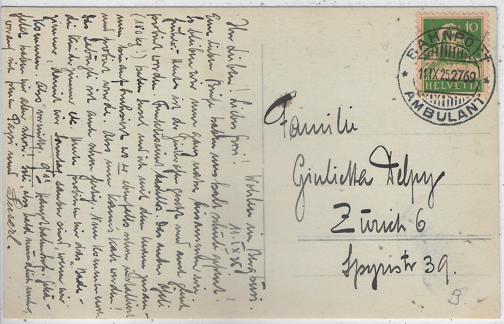 Cartoline postali: Wohlen AG - Dorfpartie mit Kirche – Usato da Ettingen venduto da Kartenplanet 1