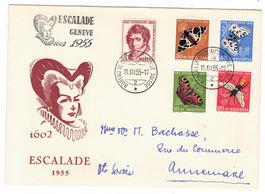 Lettre de Genève BPA A714 pour Annemasse le 11.XII.55