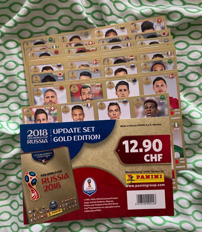 PANINI UPDATE SET 92 + 5 MEXICO STICKERS WORLD CUP RUSSIA 2018