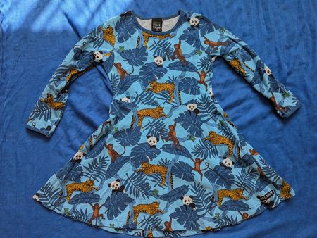 Blaues Villervalla Kleid, Grösse 110 cm