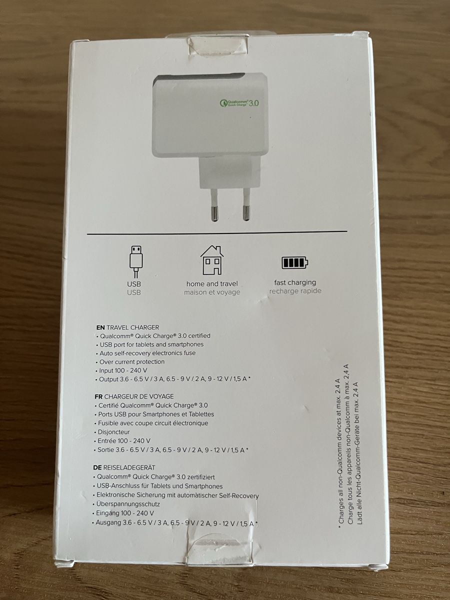 Caricabatterie: Neues XQISIT Quick Charge 3.0 USB Ladegerät! – Nuovo e nell'imballaggio originale da Seon venduto da Sonnenblume95 1