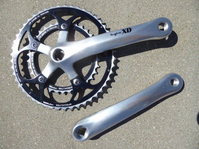 Pédalier Sugino At Triple C-2 - 175mm - Plateaux 45/42/26 - Pour Vélo Touring - Occasion