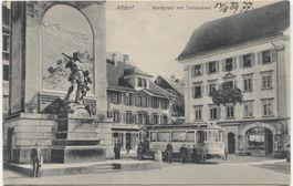 ALTDORF UR 1910 Strassenbahn Altdorf-Flüelen