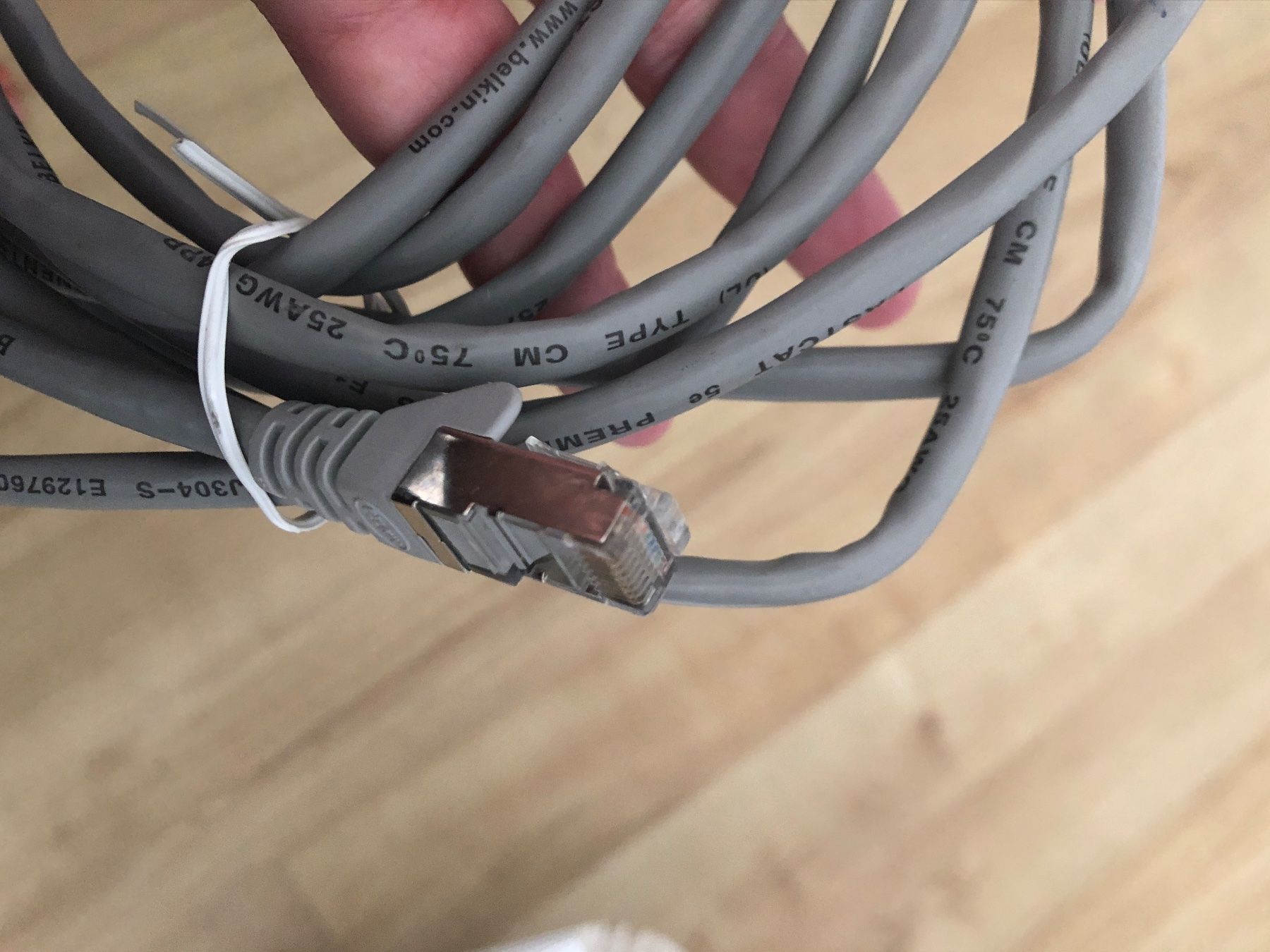 Belkin Cavi: Belkin Netzwerkkabel RJ45, Grau. – Usato da Arlesheim venduto da leyRum4.5 2