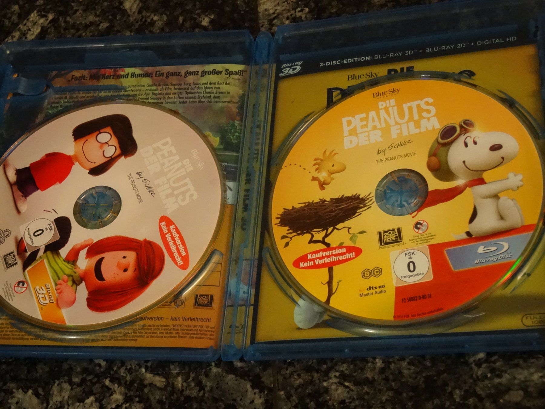 Tutti i DVDs: Die Peanuts der Film 3D + 2D Blu-ray – Usato da Olten venduto da Disc-Verkauf 1