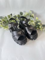 Prada Monolith Platform Sandals Black – EU 37 – New 🖤