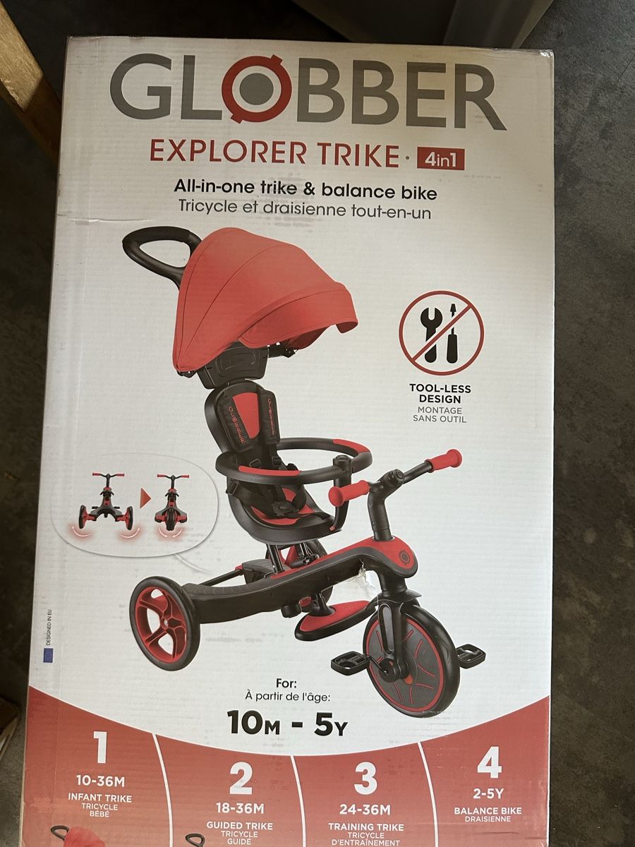 Globber Fahrzeuge für Kinder: GLOBBER EXPLORER TRIKE • 4in1 – Neu und originalverpackt aus St-Cergue von geoval 1