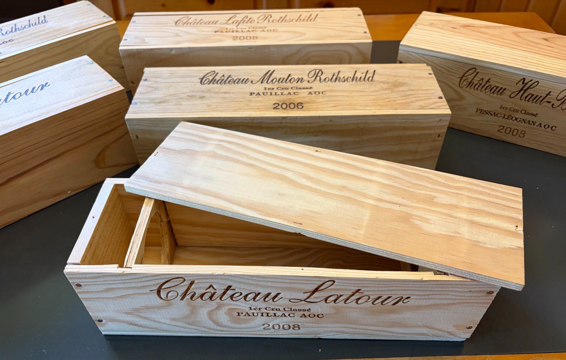 Altro: 6 Holz-Weinkistli – Usato da Brunnen venduto da Artemis53 2