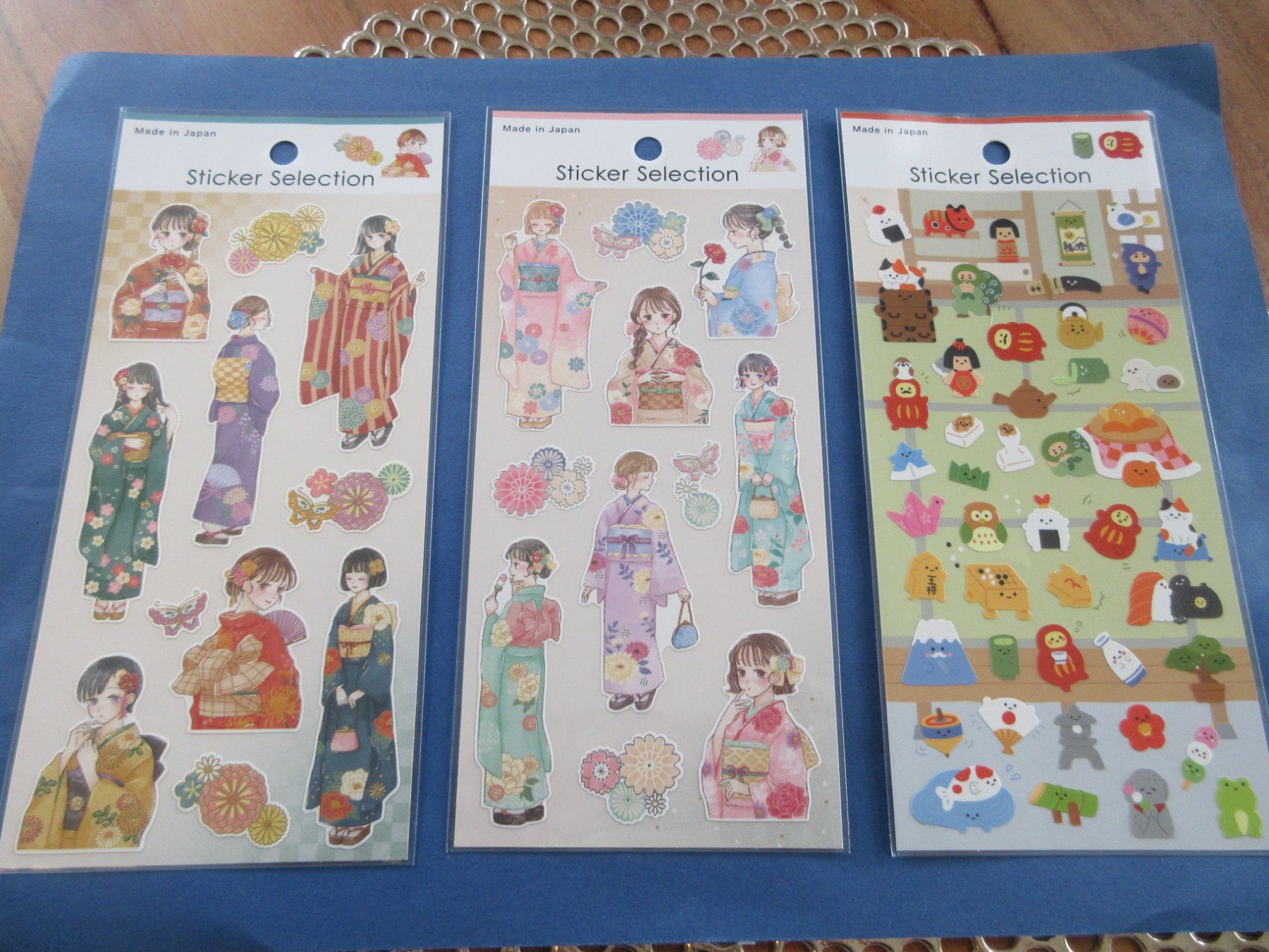 Sticker: Japanese Kimono Stickers! – Nuovo (secondo la descrizione) da Goldach venduto da mamakotzi
