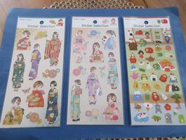 Japanese Kimono Stickers!