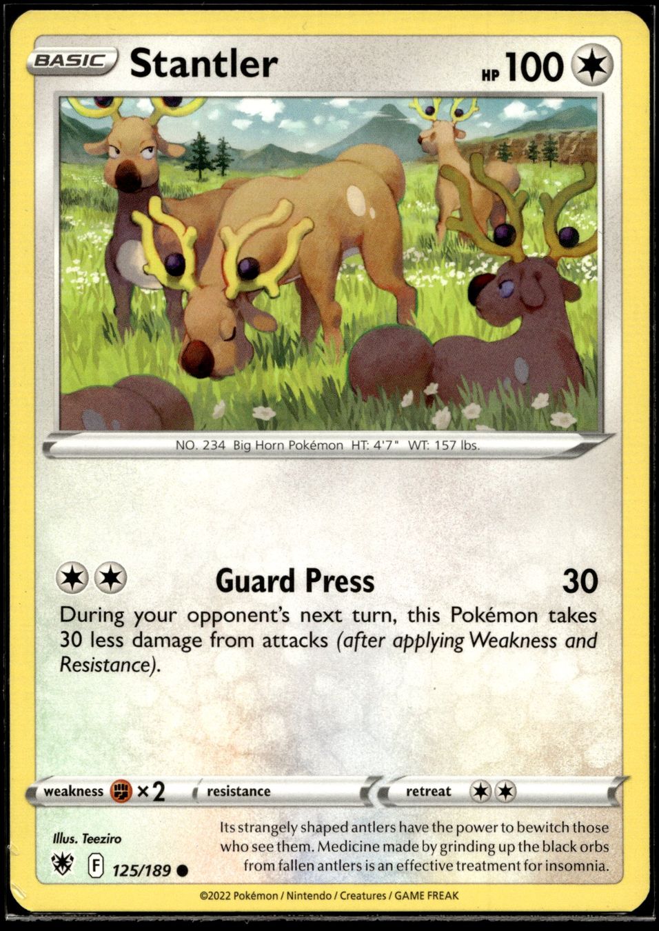 Pokémon Cartes à collectionner: Stantler (ASR EN 125/189) – D'occasion à Affoltern am Albis par Chiesa_5