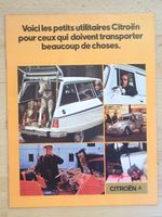 Citroen Utilitaires Ami, Mehari, 2CV.. Prospekt F 8-73 -Y041