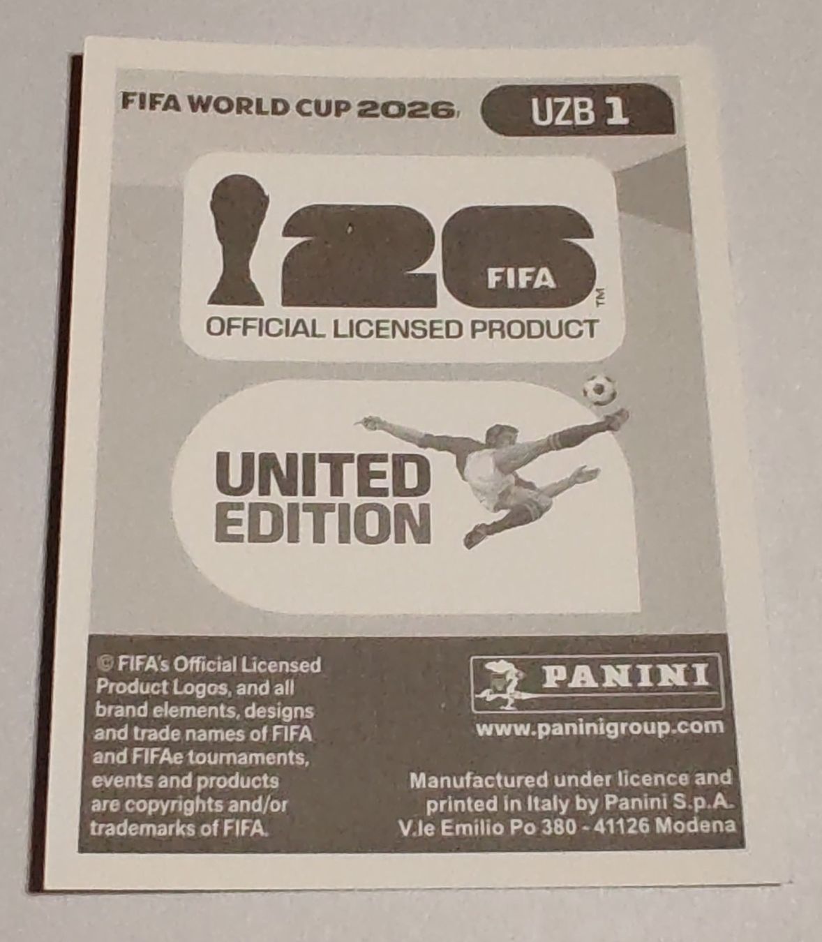 Panini Cartes à collectionner: Wappen Uzbekistan - UZB 1 – Neuf (Voir description) à Rietheim par Squaley 1