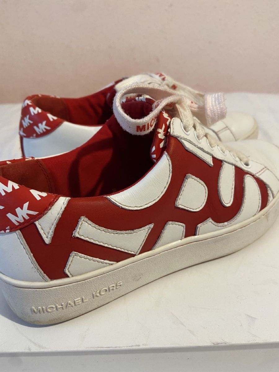 Michael Kors Scarpe da donna: Baskets blanches et rouges Michael Kors – Usato da Chêne-Bougeries venduto da sor_9rzp 4