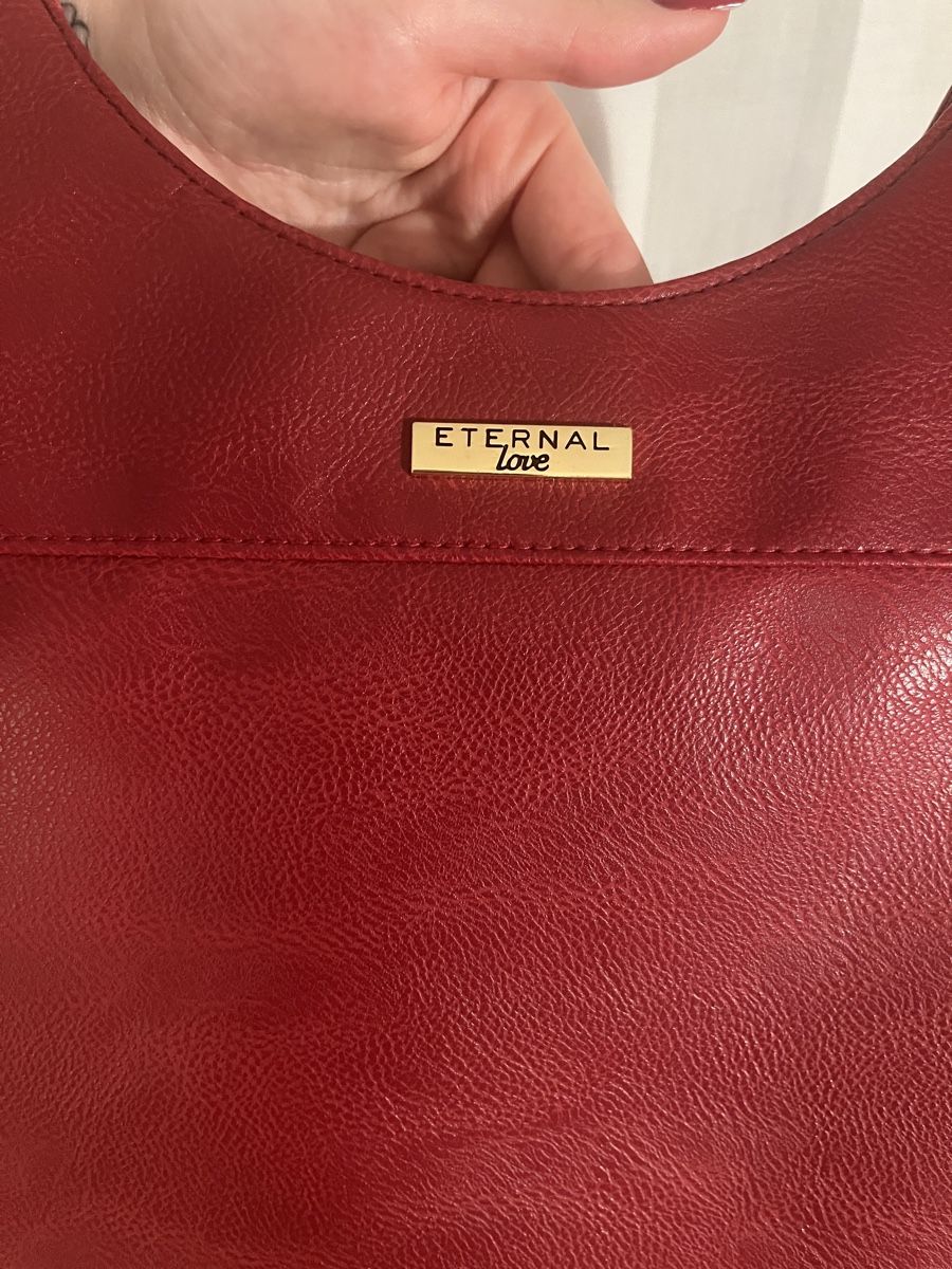 Taschen für Damen: Handtasche rot Kunstleder  – Gebraucht aus Bern von sosophie 3
