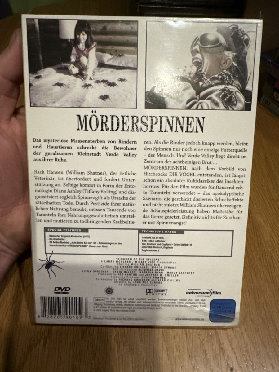 Tutti i DVDs: Mörderspinnen dvd Im Schuber – Nuovo (secondo la descrizione) da Benken ZH venduto da Audi-erich 1