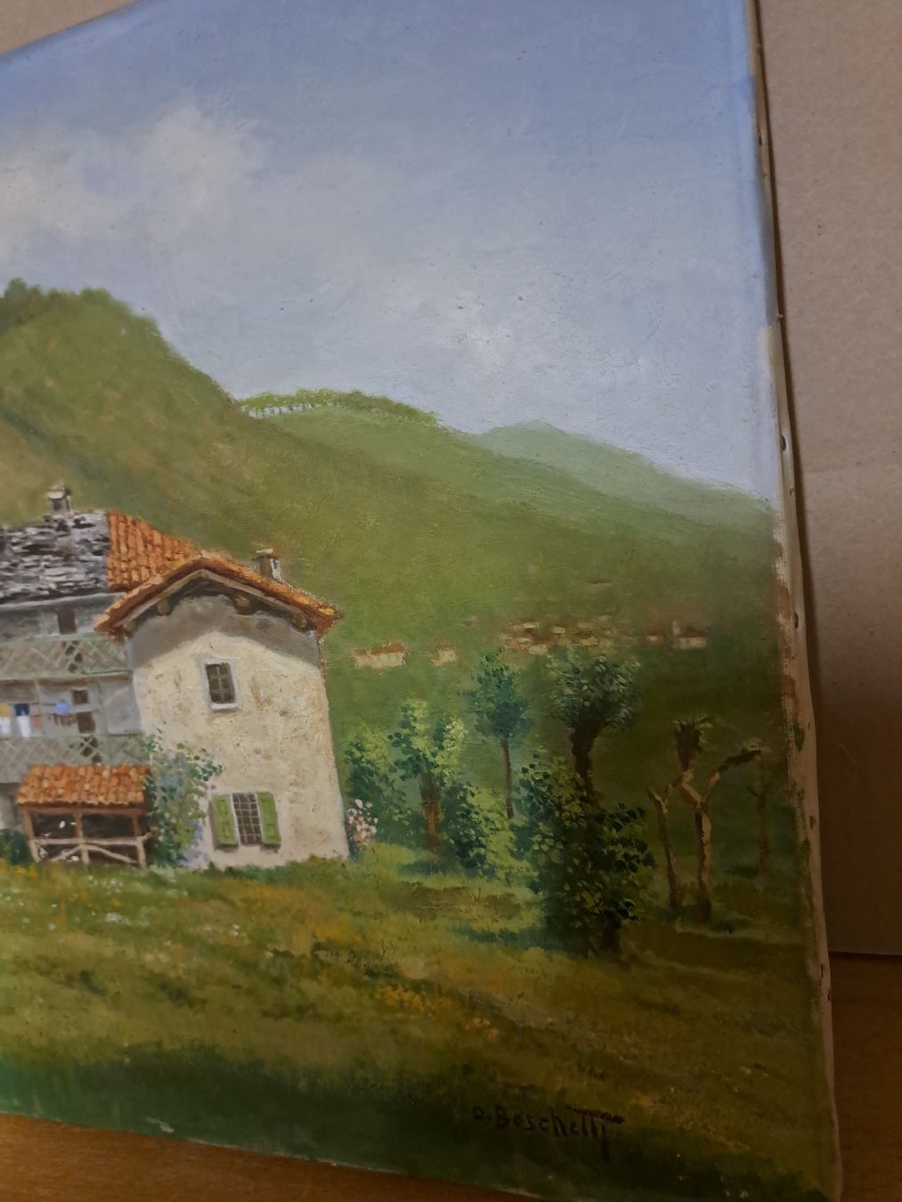 Dipinti: O.Boschetti Ölgemälde Landschaft Tessin signiert  – Usato da Grossdietwil venduto da hufi10 3