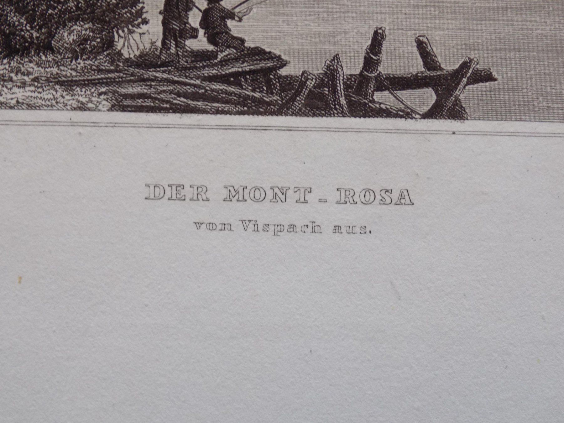 Gravures: Der Monte Rosa von Visp aus – D'occasion à Risch par Rischli15 2