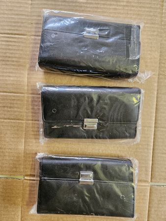 3 Portemonnaies/Brieftaschen aus Lederimitat, NEU!