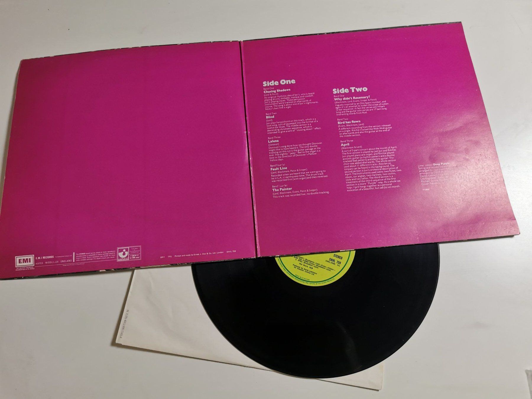 Schallplatten: DEEP PURPLE - SELF TITLED – Gebraucht aus Grafenried von House-of-Oldies 2