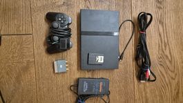 Sony PlayStation 2 Konsole mit 1 Controller und Zubehör