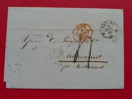 1856, BOM von AARBURG nach MONTBELIARD (Frankreich)