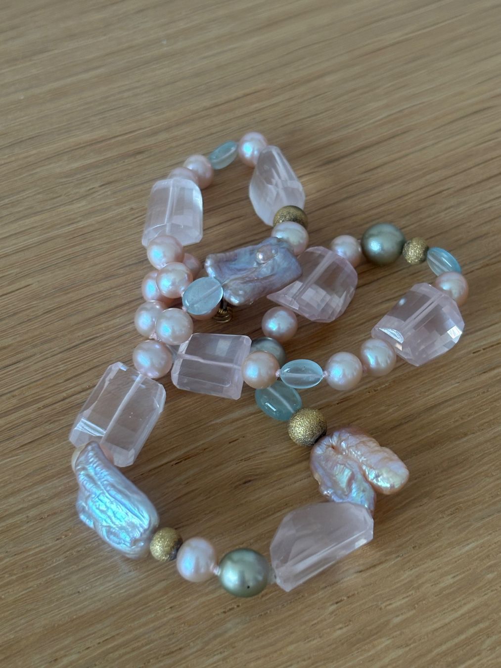 Perle (finte): Luxus Elegante Multicolore Kette Echte Perlen – Usato da Biel-Bienne venduto da Roserosse13 2