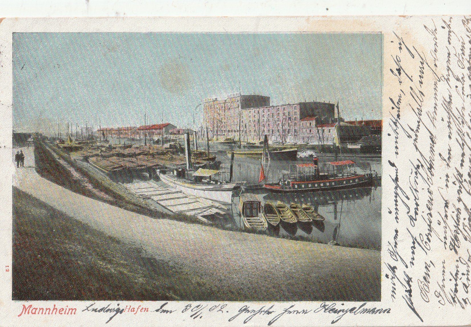 Cartoline postali: Manheim  Hafen – Usato da Lumbrein venduto da made02