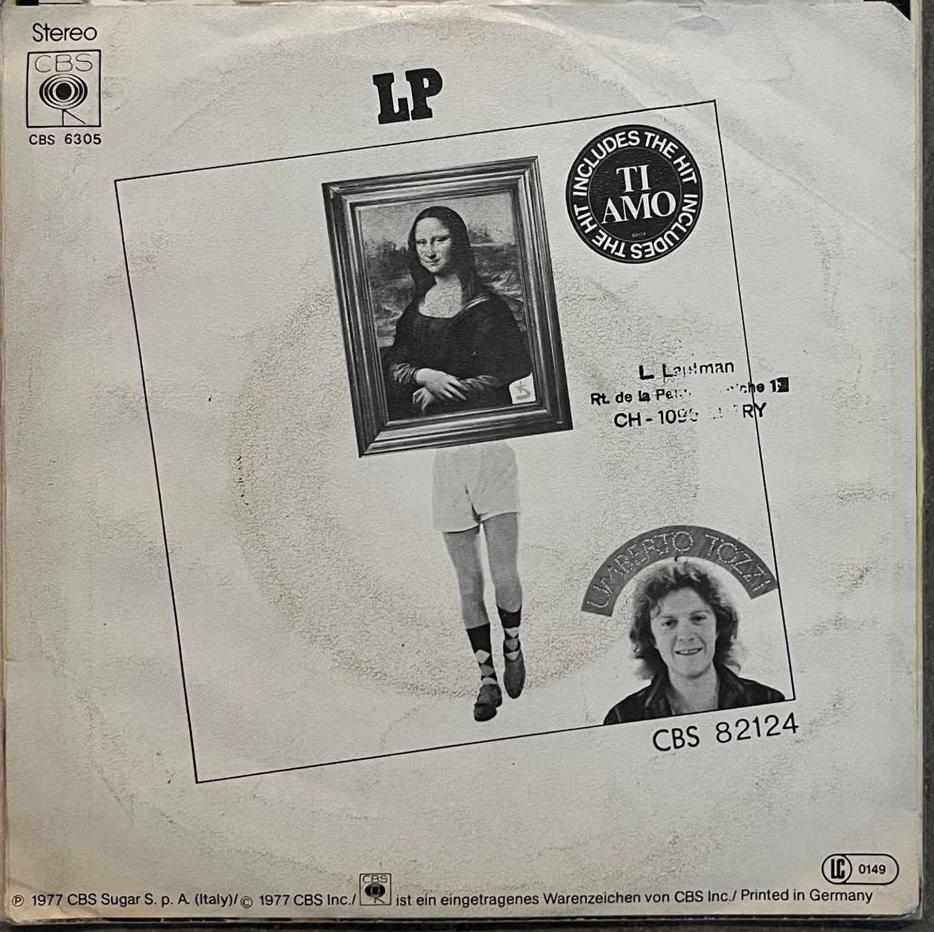 Vinyles: UMBERTO TOZZI - TU – D'occasion à Bussigny par vinyl-pas-cher 1