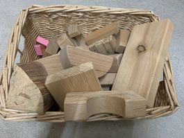 Holzklötze, Waldorf, Montessori, Spielklötze