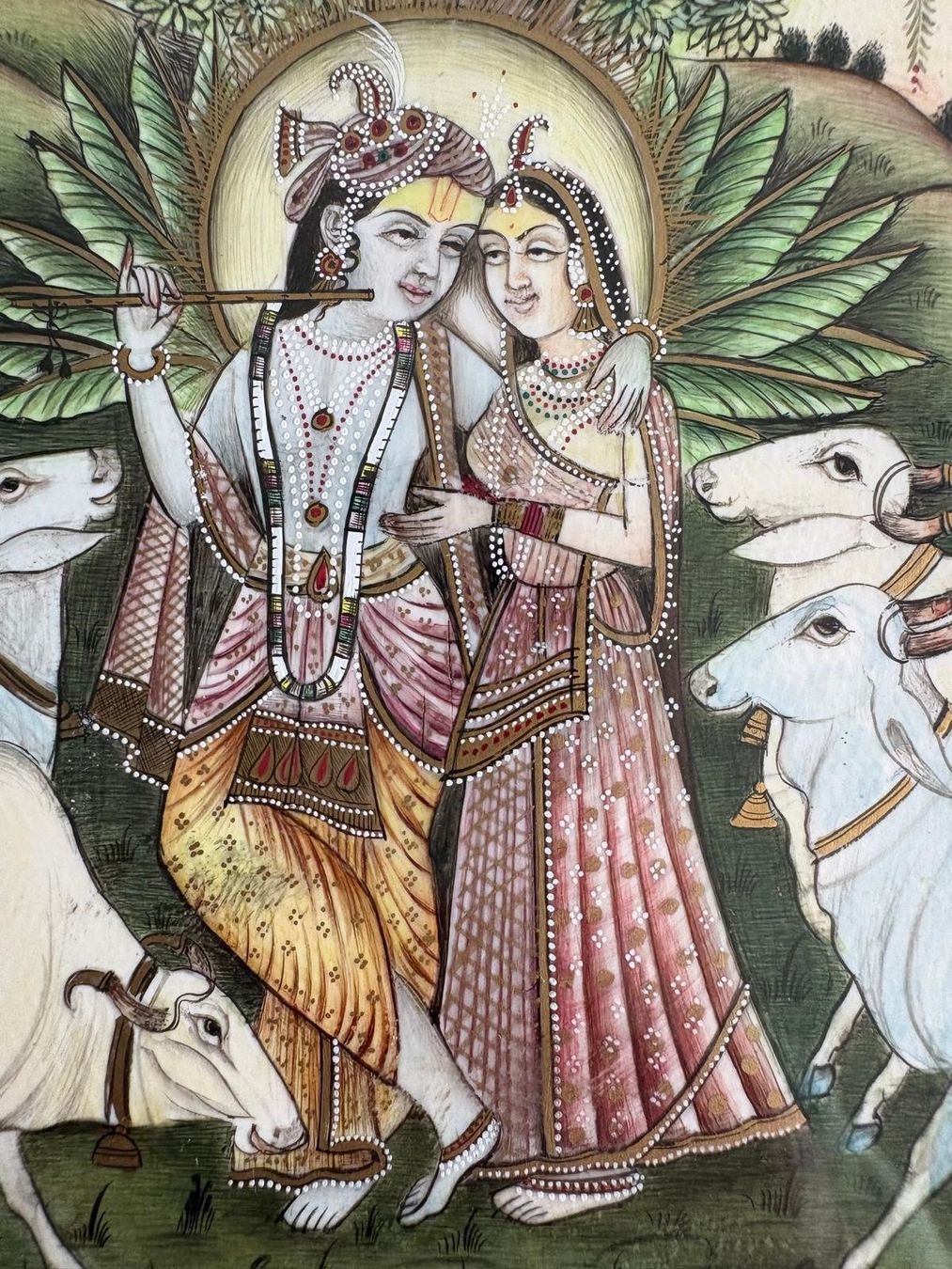 Dipinti: Wunderschönes Bild aus Indien handgemalt auf Bein – Usato da Zürich venduto da Pam-Creation 2