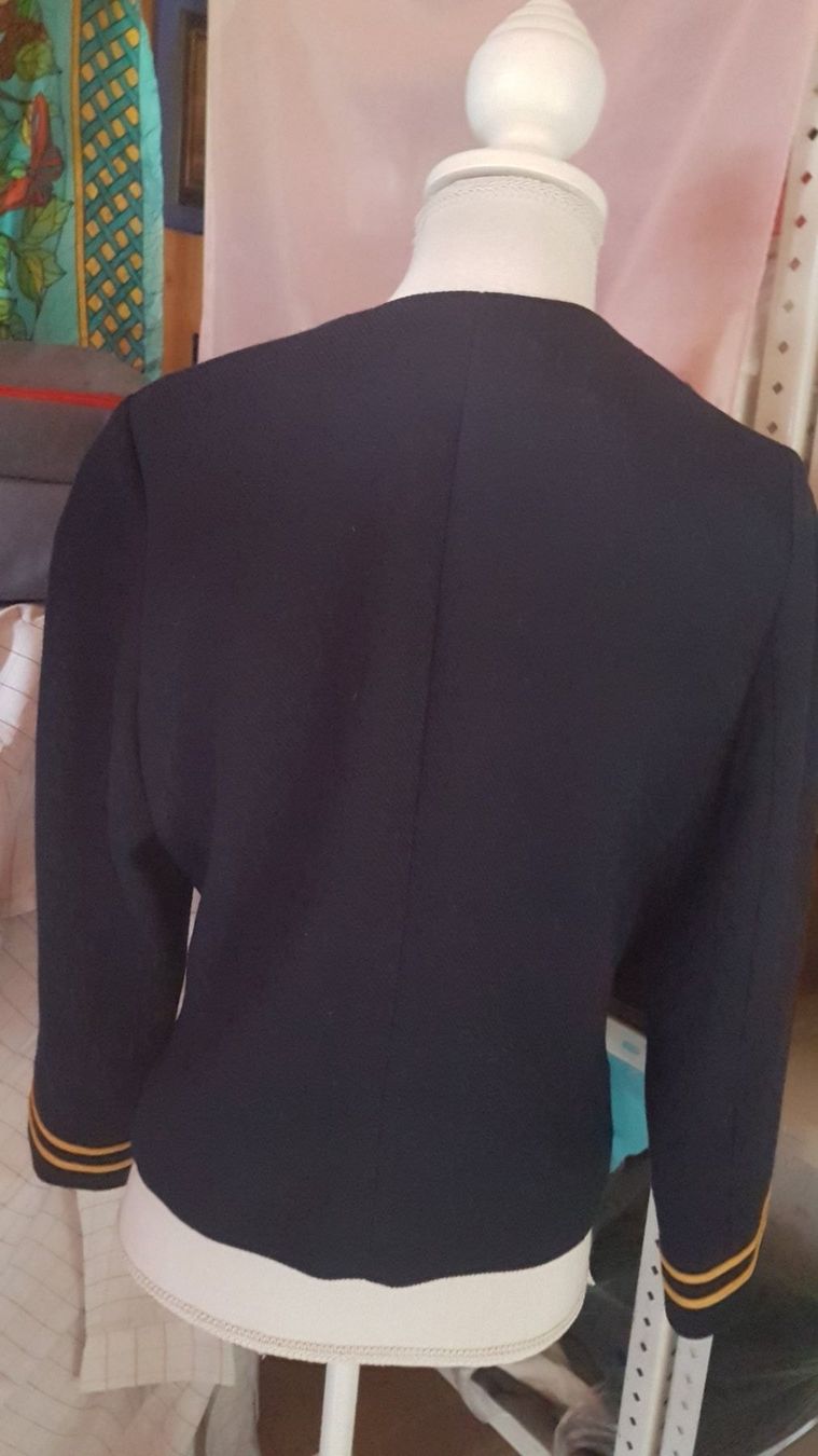 Esprit Jacken: Veste bleue marine et dorée taille M marque Esprit – Gebraucht aus Villiers von san_jn5w 4