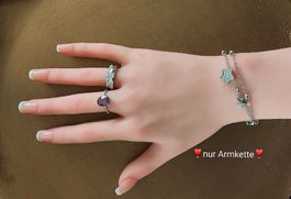 Armband versilbert mit Sterne✨