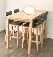 Table Haute Alki + 4 chaises hautes