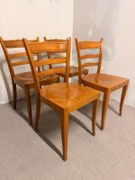 2er Set Mid Century Vintage Stühle Beizenstühle Nussbaumholz