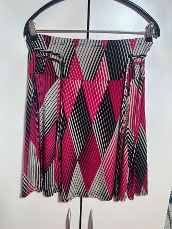 Pink-grau-schwarzer Jupe (36)