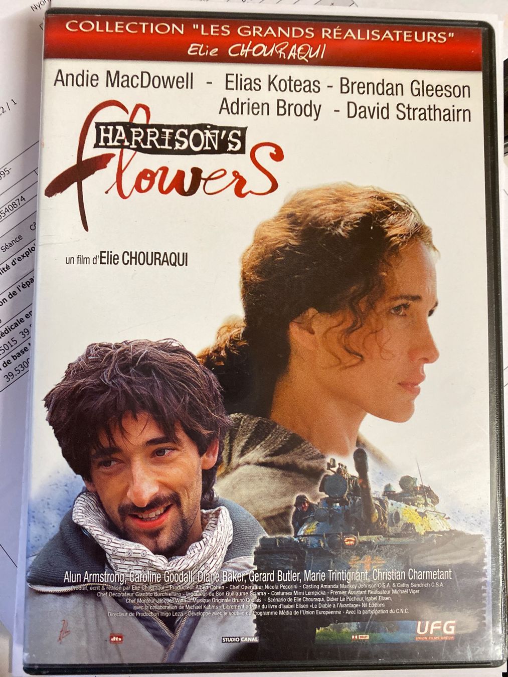 Tutti i DVDs: DVD - Harrison's Flowers - Andie Mac Dowell – Usato da Le Brassus venduto da cinema13