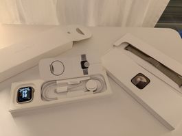 Apple Watch Series 9 41 mm GPS Polarstern mit OVP