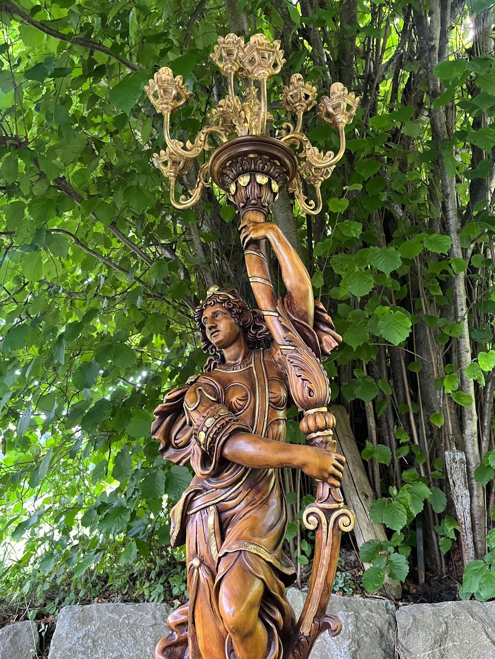 Lampade: Grosser Leuchter  Venezianischer Torchère Stehlampe – Usato da Wiesenberg venduto da swissantik 1