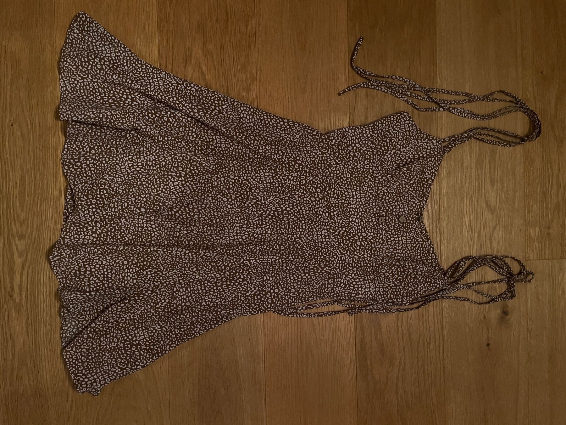 Zara Kleider: Trägerkleid braun/weiss – Gebraucht aus Basel von joh_vl7m