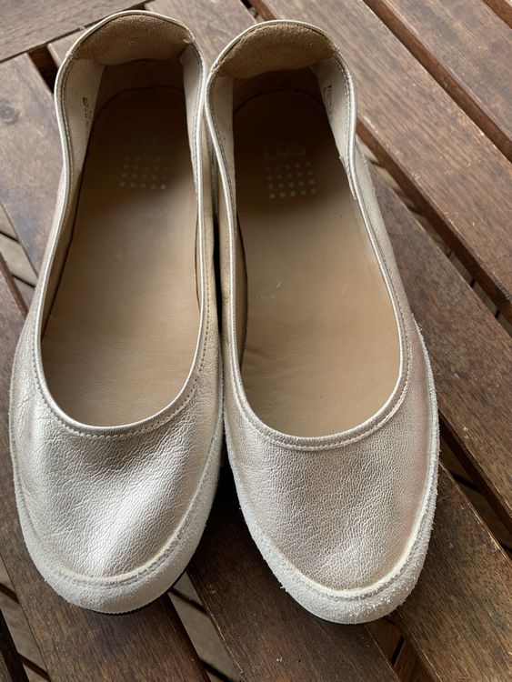Ballerines Dorées Gianfranco Fabbri - Taille 37 - État Neuf (occasion Peu Porté) - Pour Femme