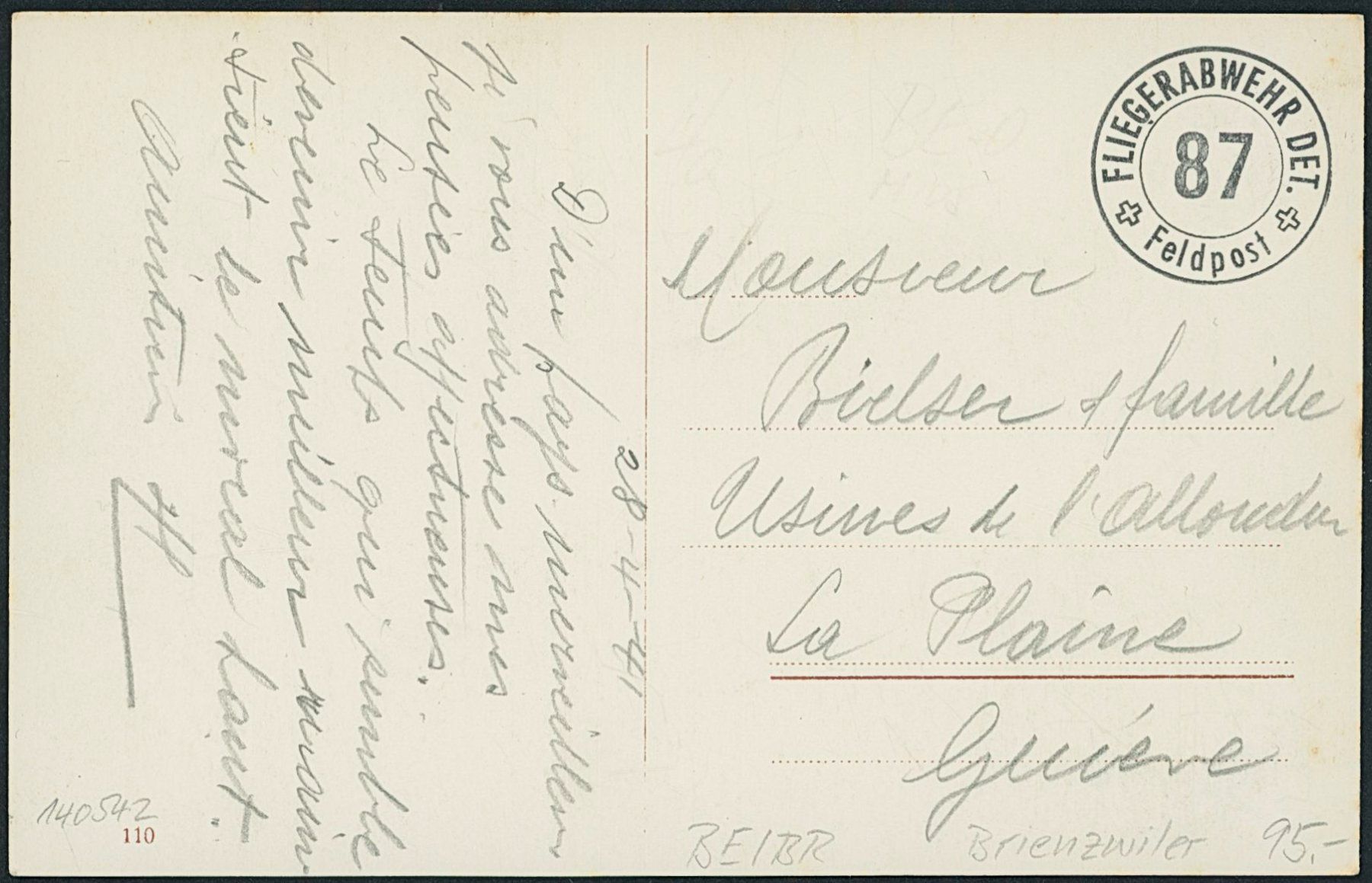 Cartes postales: BE Brienzwiler - Militärstempel – D'occasion à Schindellegi par dolpitz 1