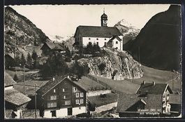 AK Wassen, Kirche und Windgälle, 1942