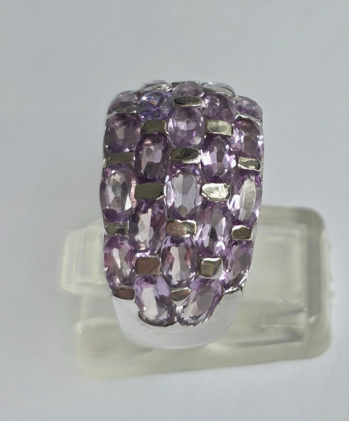 Anelli: Amethist Silber Fingerring – Nuovo e nell'imballaggio originale da Zürich venduto da adriben 5