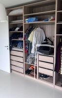 IKEA PAX Eckelement + 3 KOMPLEMENT Schubladen + Drahtkorb – 