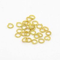 100 Spaltringe (einfach) vergoldet 4mm