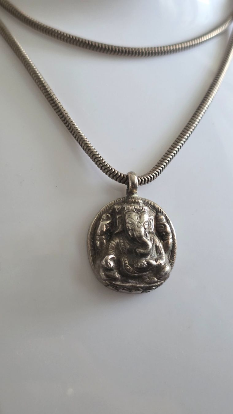 Catenine: Schwere Kette mit Anhänger 925 Silber – Usato da Wittenbach venduto da rose_rosi 1